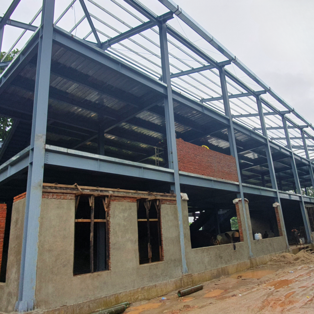 H Column Erection Site