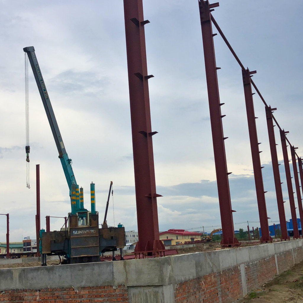 H Column Installation Site Aung Pan (1)