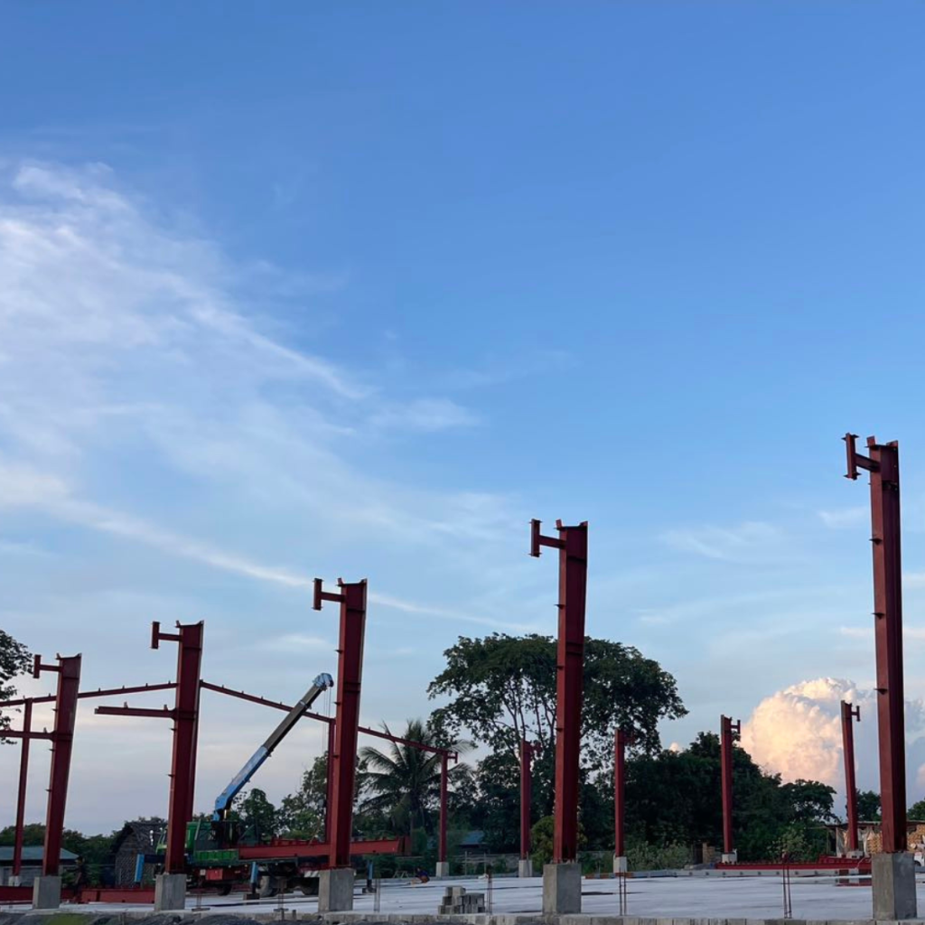 Tapered Column Installation Site