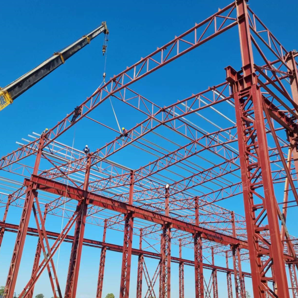 Truss Column Erection Site