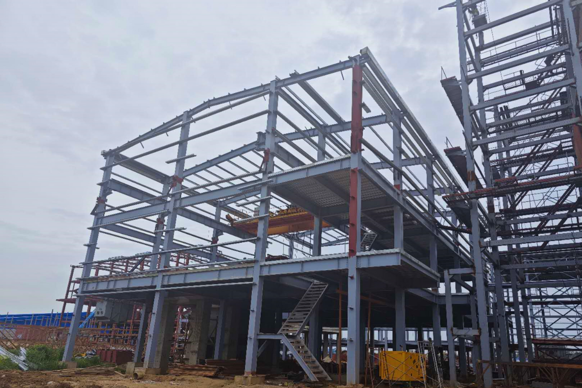 myanmar-ever-green-sugar-company-limited-thermal-power-station-steel-structure-building-installation
