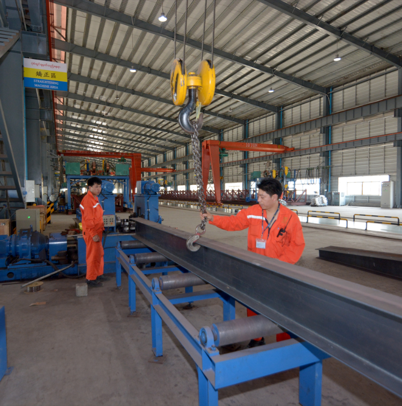 myanmar-yi-jin-steel-structure-production-factory-straightening-machine