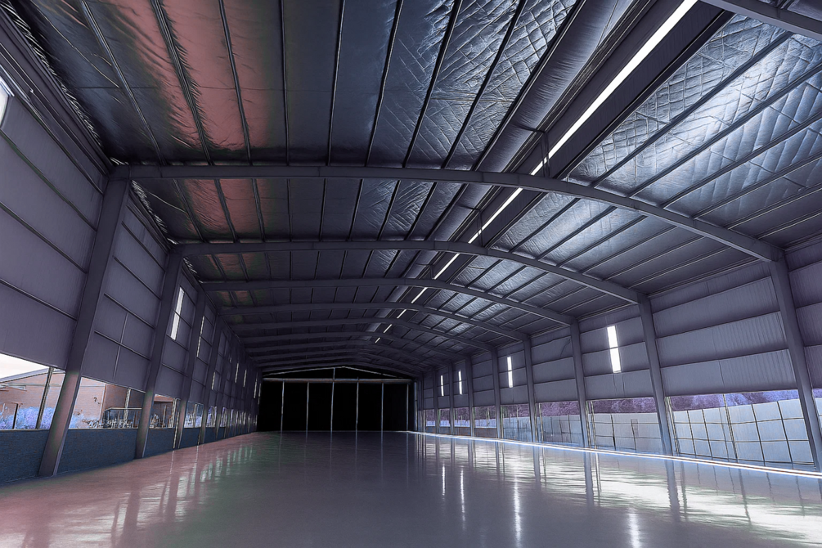 phoe-la-min-steel-structure-rice-warehouse-myeik-insulation-roof-metal-sheet-installatiion-work