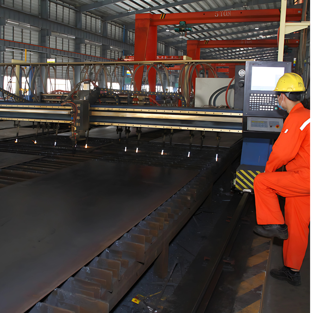 steel-structure-manufacturing-factory-cnc-flame-cutting-machine-myanmar