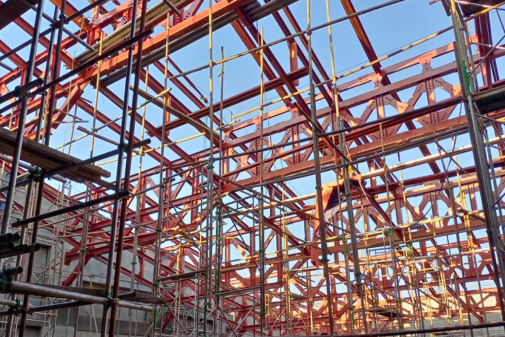 university-wisdom-land-convocation-hall-steel-structure-installation-canopy-member-hlegu-yangon-myanmar (1)