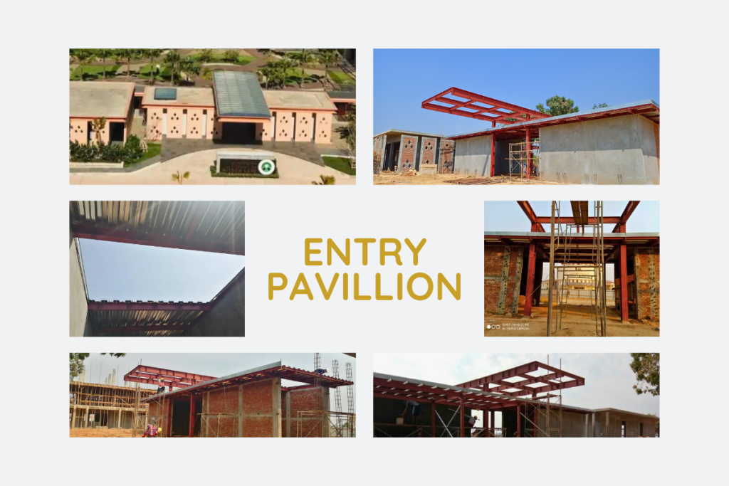university-wisdom-land-entrane-pavillion-steel-structure-installation-yangon-myanmar