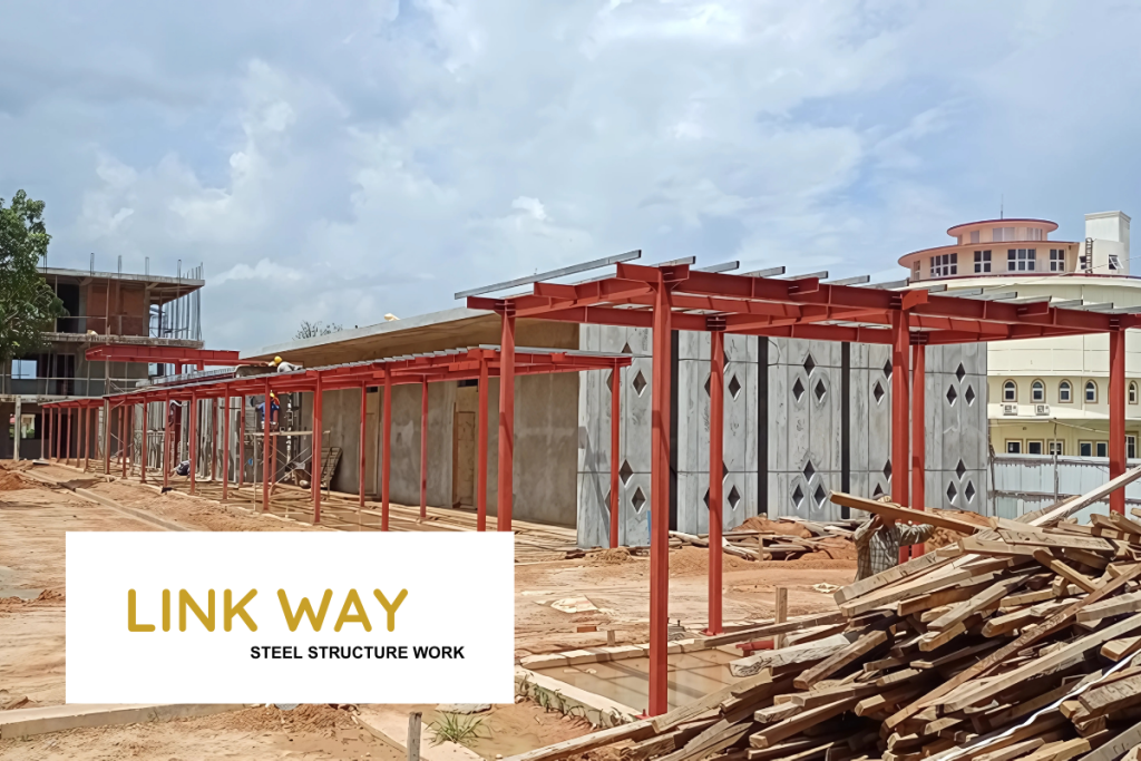 university-wisdom-land-link-way-steel-structure-installation-T-member-hlegu-yangon-myanmar-myanmar-yi-jin-steel-structure-companuy-limited