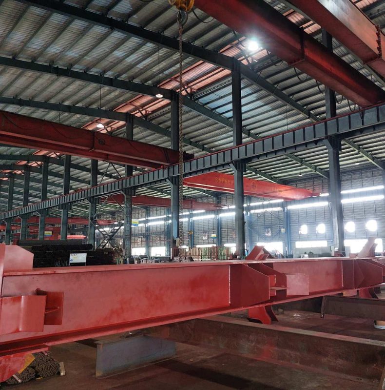 Built-Up Beam Column Painting Process