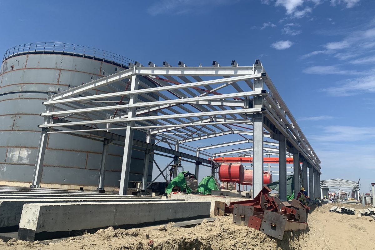 Fire Water Pump Shed Steel Structure Installation