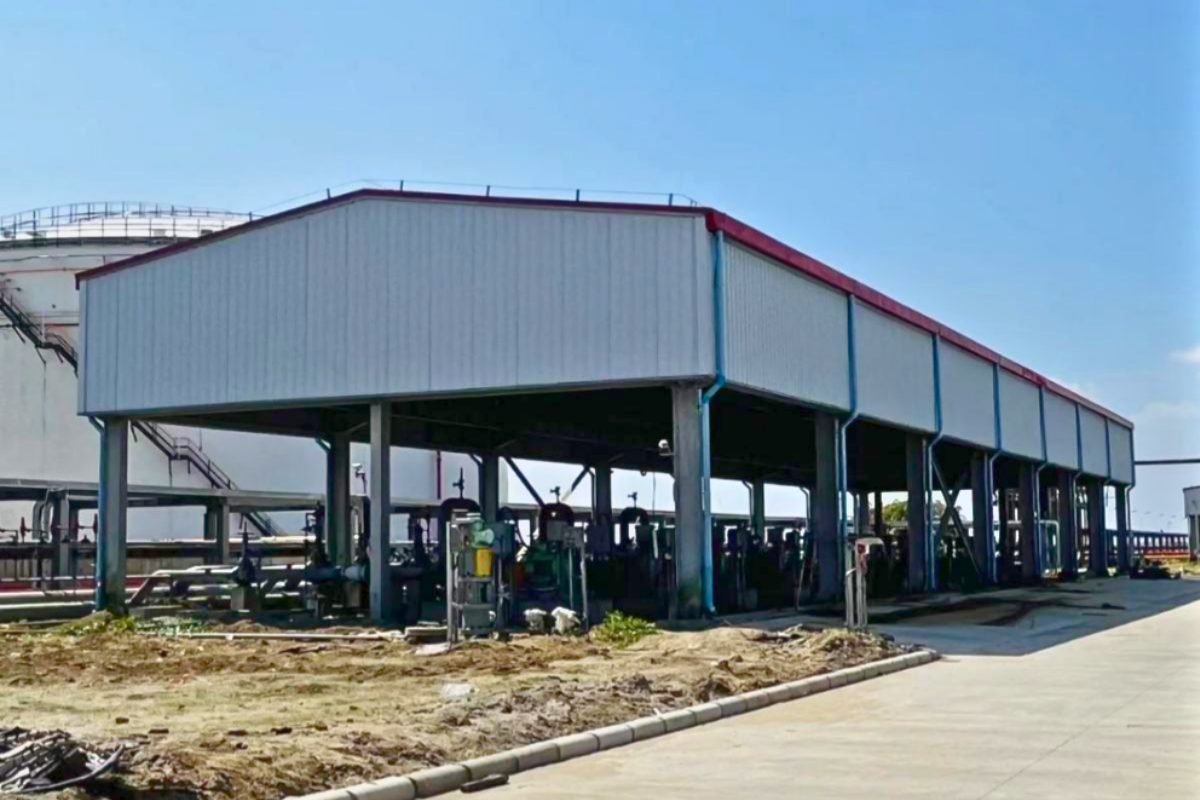 Gasoline Pump Shed Steel Structure Building
