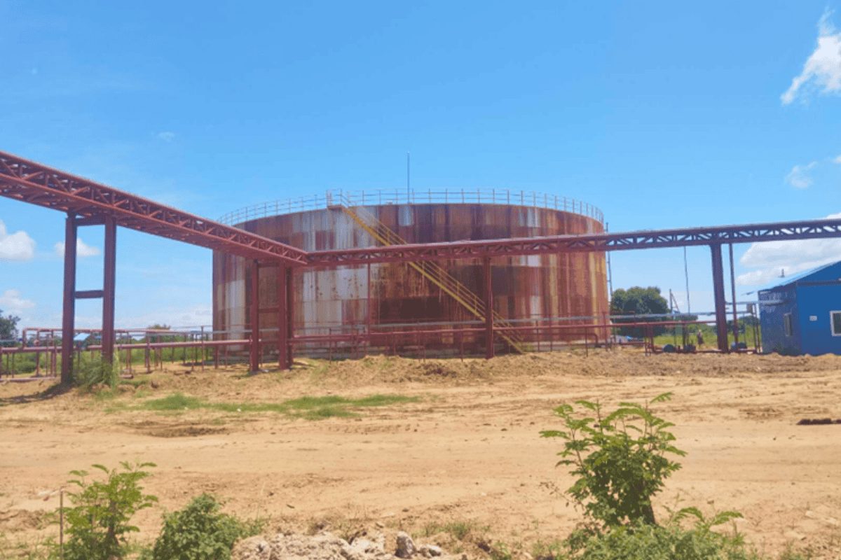 Mandalay Beverage Enterprise River Side Pipe Rack Steel Structure Installation