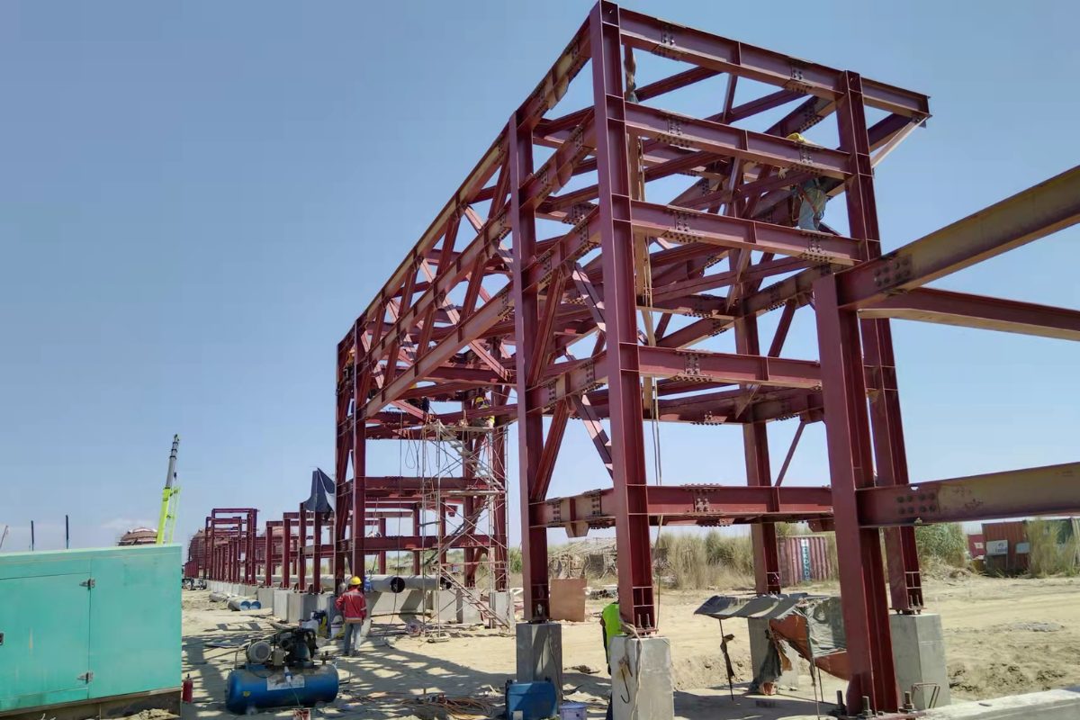 Steel Structure Pipe Rack Jatty Building Installation