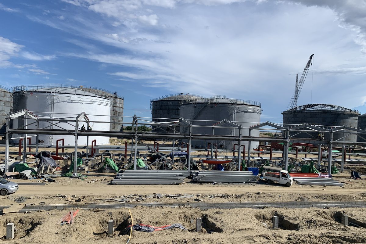 Steel Structure Pipe Rack Jatty Installation