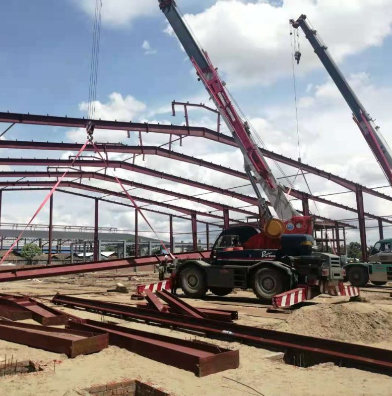 Tapered Rafter Erection