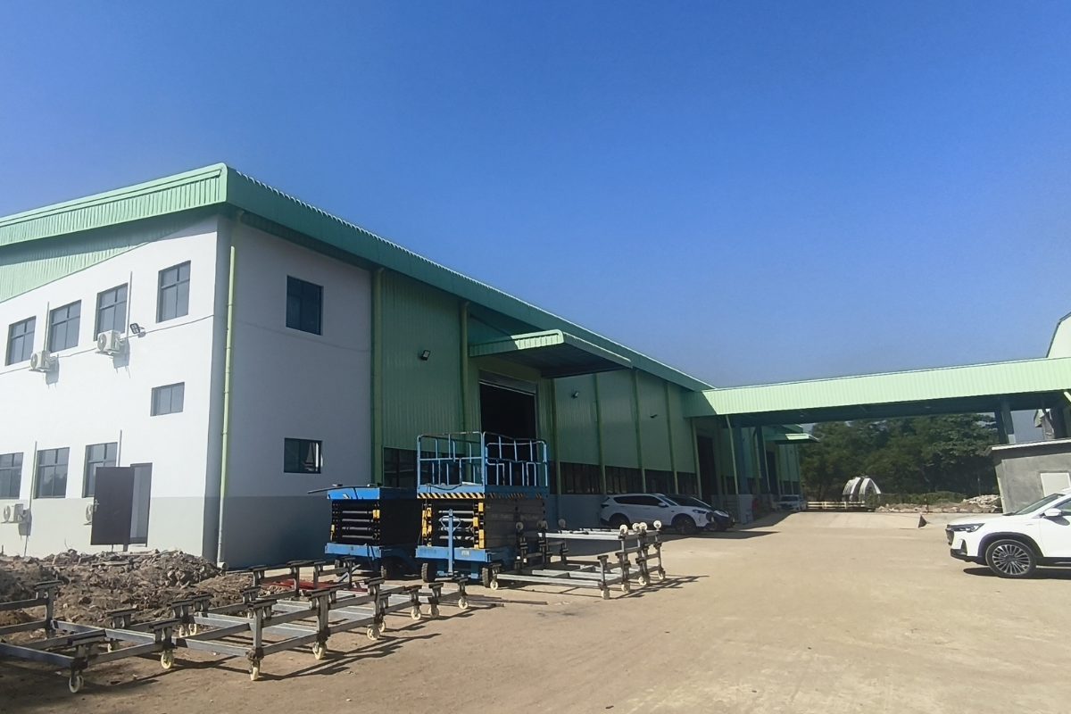 Car Storage Steel Structure Left Side View