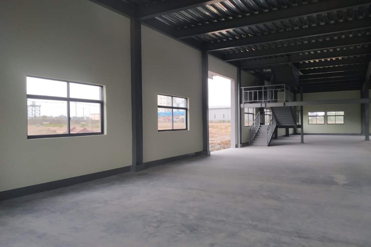 Steel Structure Warehouse Construction project by Myanmar Yi JIn Steel Structure Company Limited