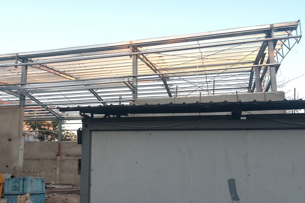 Mingalardon Steel Structure Warehouse amd Office Building Construction Site