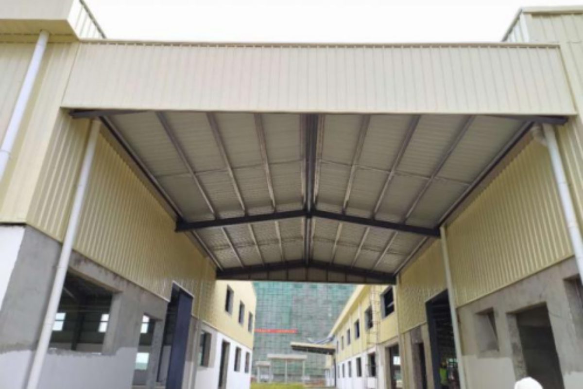 Top Galaxy Myanmar Appeal Steel Structure Warehouse Construction by Myanmar Yi Jin (4)