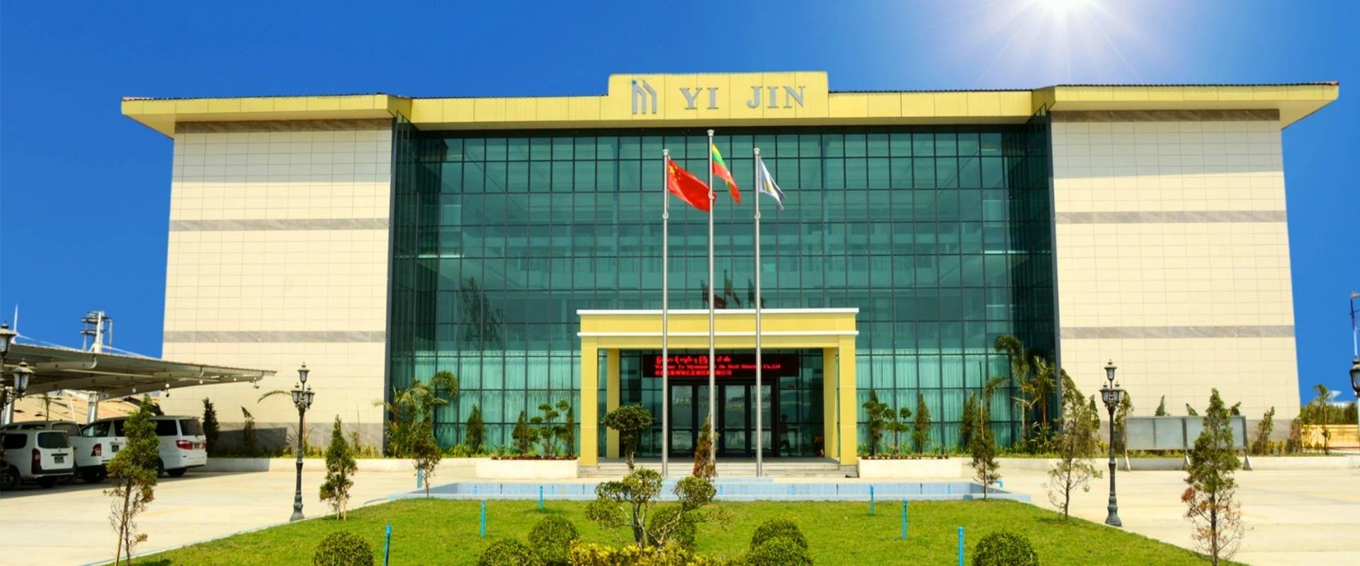 Exterior view of Myanmar Yi Jin building showcasing industrial construction quality